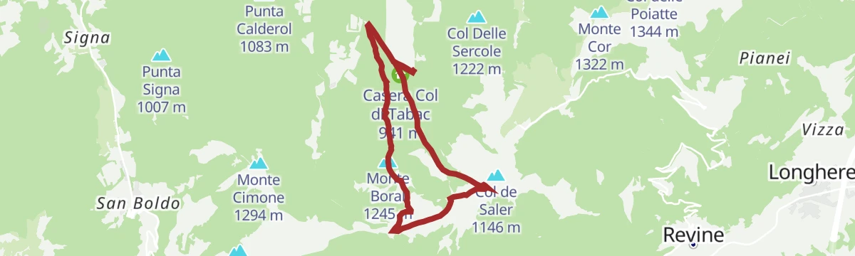 Route map: Anello Monte Boral